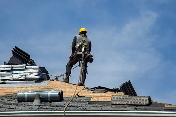 Professional Flat Roof Repair technician working in Olmsted Falls, OH